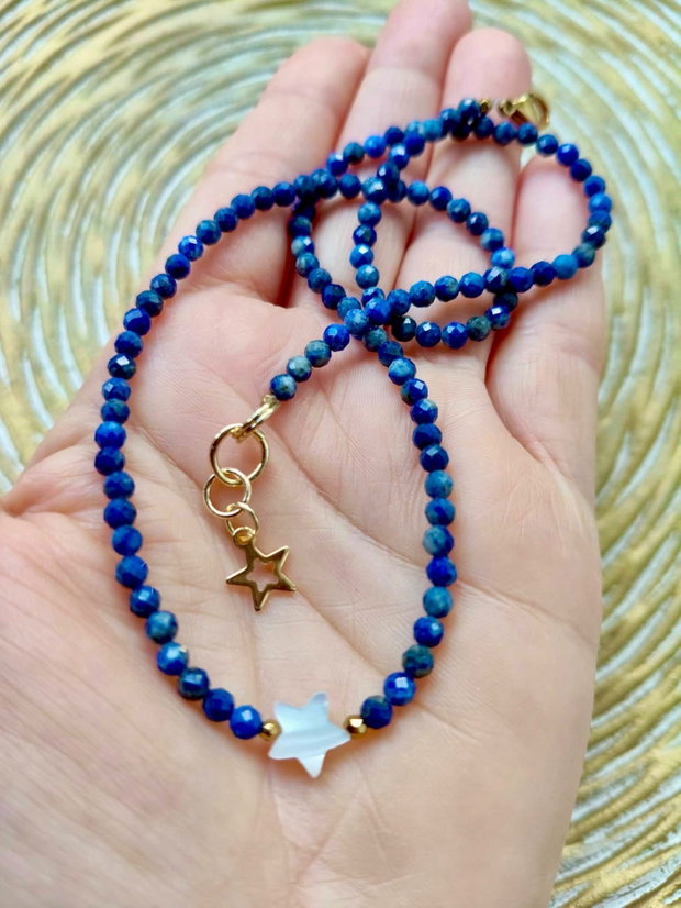Colier CHOKER lapis lazuli