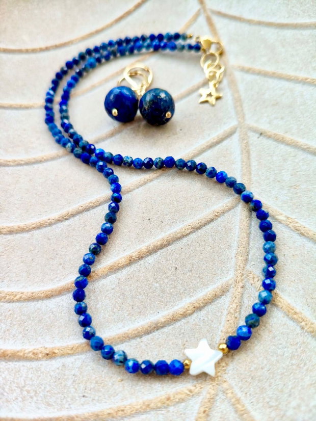 Colier CHOKER lapis lazuli