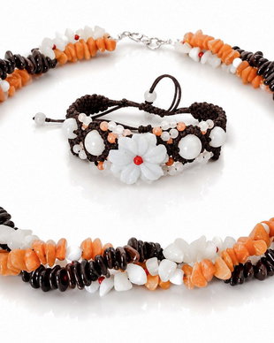 Set granat, piatra soarelui, jad