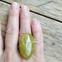 Inel reglabil, opal verde. REZERVAT