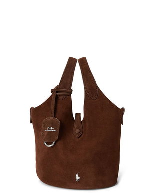 Polo Ralph Lauren geantă pentru femei din piele întoarsă