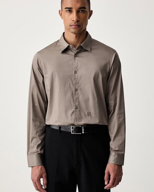 Armani Exchange cămașă pentru bărbați din bumbac cu elastan