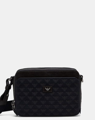 Emporio Armani geantă mică pentru bărbați din piele