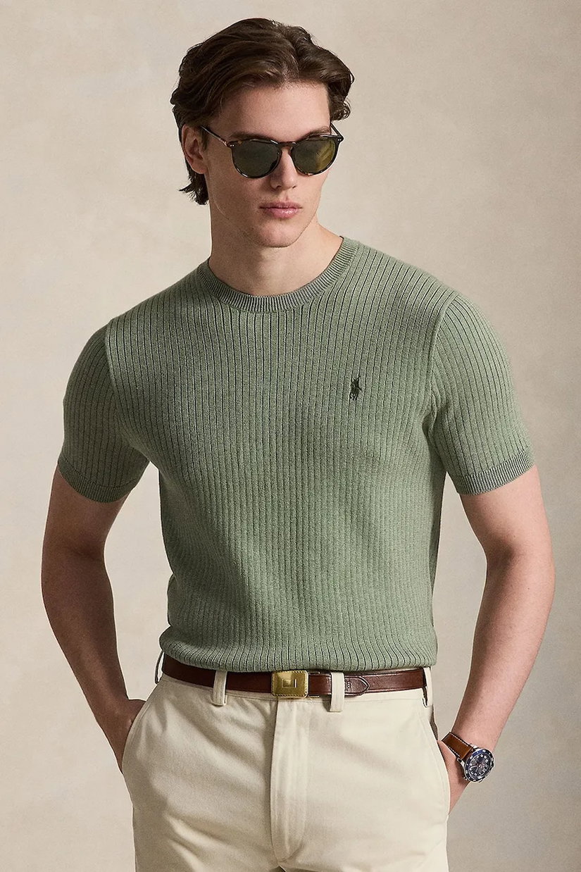 Polo Ralph Lauren pulover cu mânecă scurtă pentru bărbați din bumbac