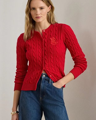 Lauren Ralph Lauren cardigan pentru femei din bumbac