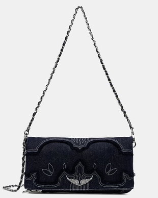 Zadig&Voltaire geantă crossbody pentru femei din denim