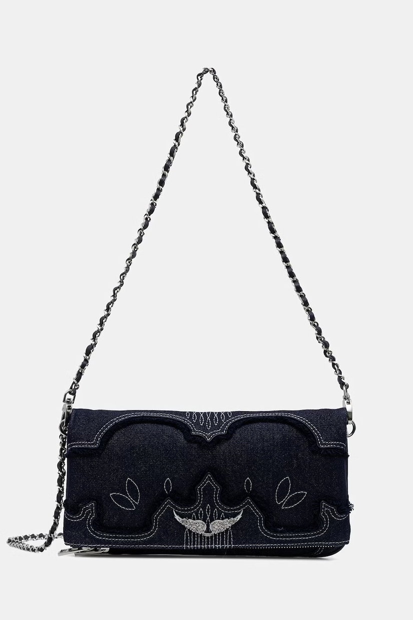 Zadig&Voltaire geantă crossbody pentru femei din denim