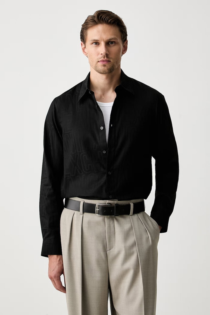 Armani Exchange cămașă pentru bărbați din bumbac