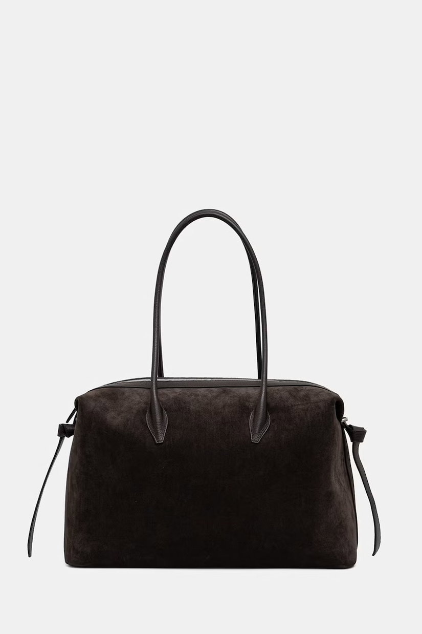 Yuzefi tote bag pentru femei din piele întoarsă LARGE BRIOCHE DUFFLE