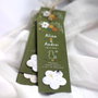 Marturii plantabile - semn de carte - floricica din hartie plantabila cu seminte si petale de flori