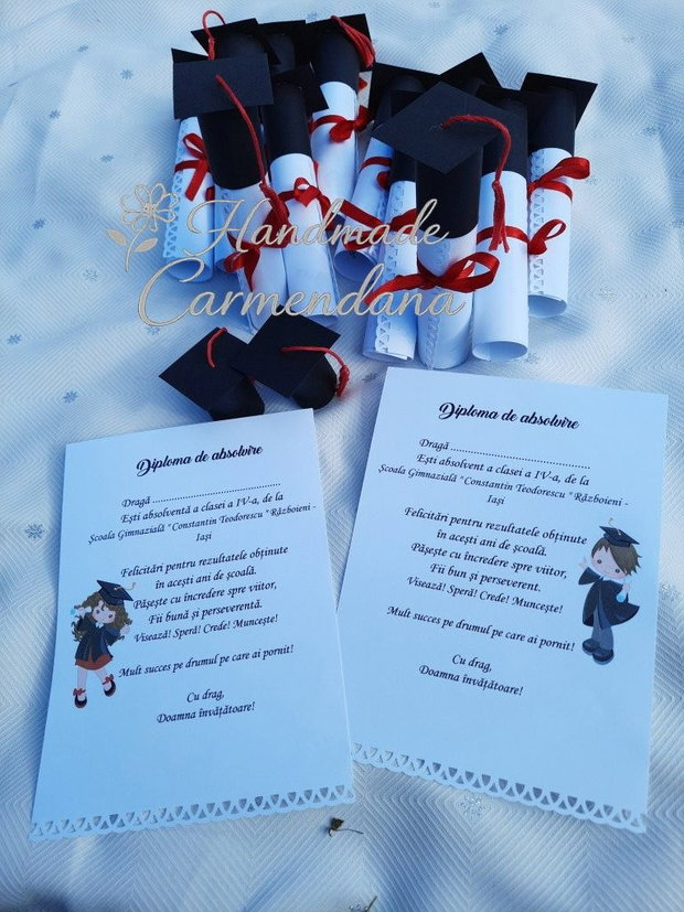 Scrisori / diplome / invitatii pentru absolventi