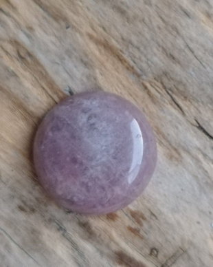 Cabochon cuart strawberry, 25 mm