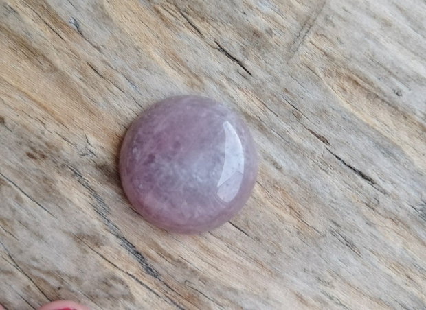 Cabochon cuart strawberry, 25 mm