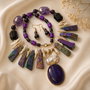 SET~AFTER MIDNIGHT~ametist,perle,hematit,agate,inox