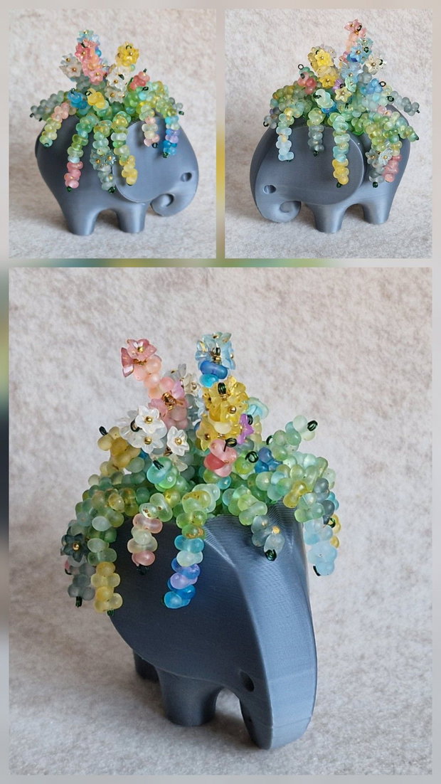 Decorațiuni cu plante suculente din mărgele