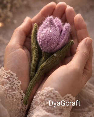 Lalea tricotata accesoriu genti