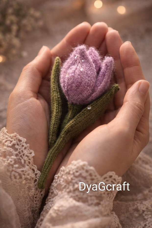 Lalea tricotata accesoriu genti