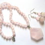 set bijuterii cu cuart roz 52555