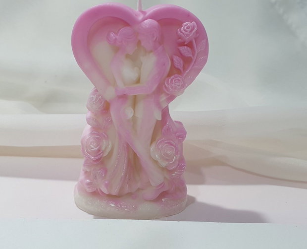 Mărturie de nuntă  Lumânare handmade din ceară