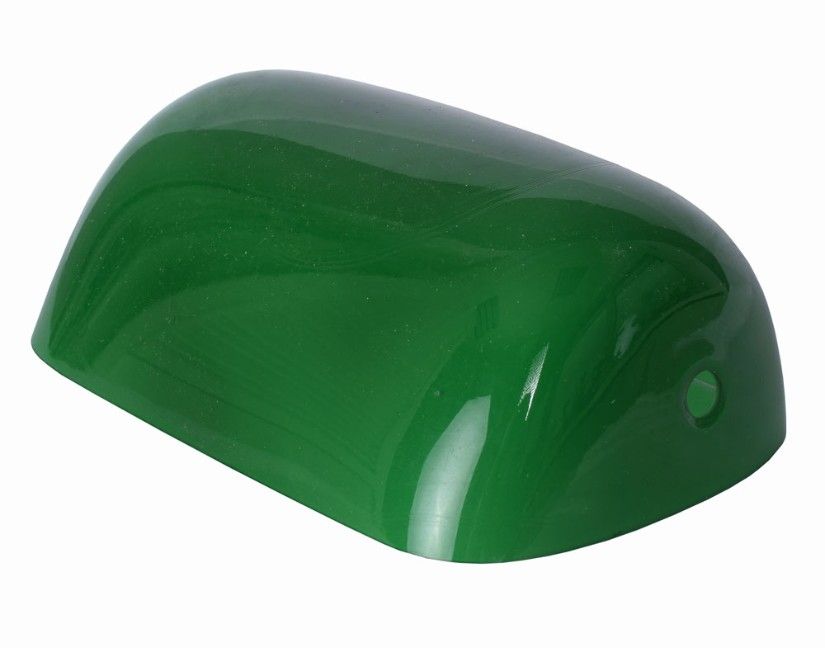 Abajur din sticla verde pentru lampa Banker