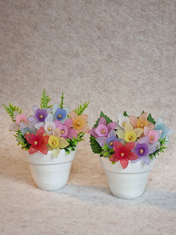 Ghiveci de flori pastel