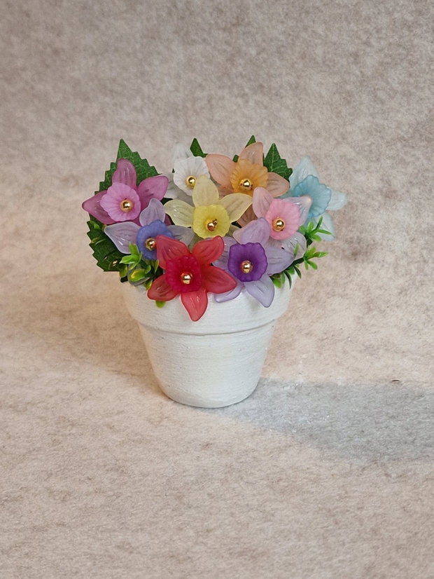 Ghiveci de flori pastel
