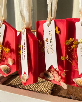 Odorizant Natural pentru Șifonier și Cameră din Ceară de Soia - Rosu - aromă Ciocolată