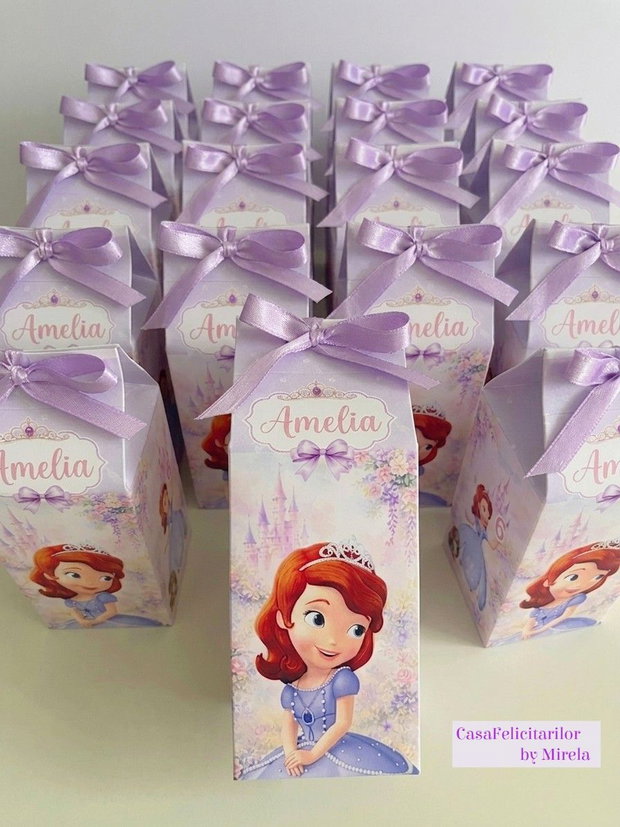 Cutii Prințesa Sofia personalizate