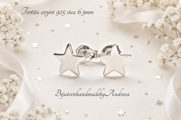 Cercei argint 925 stea