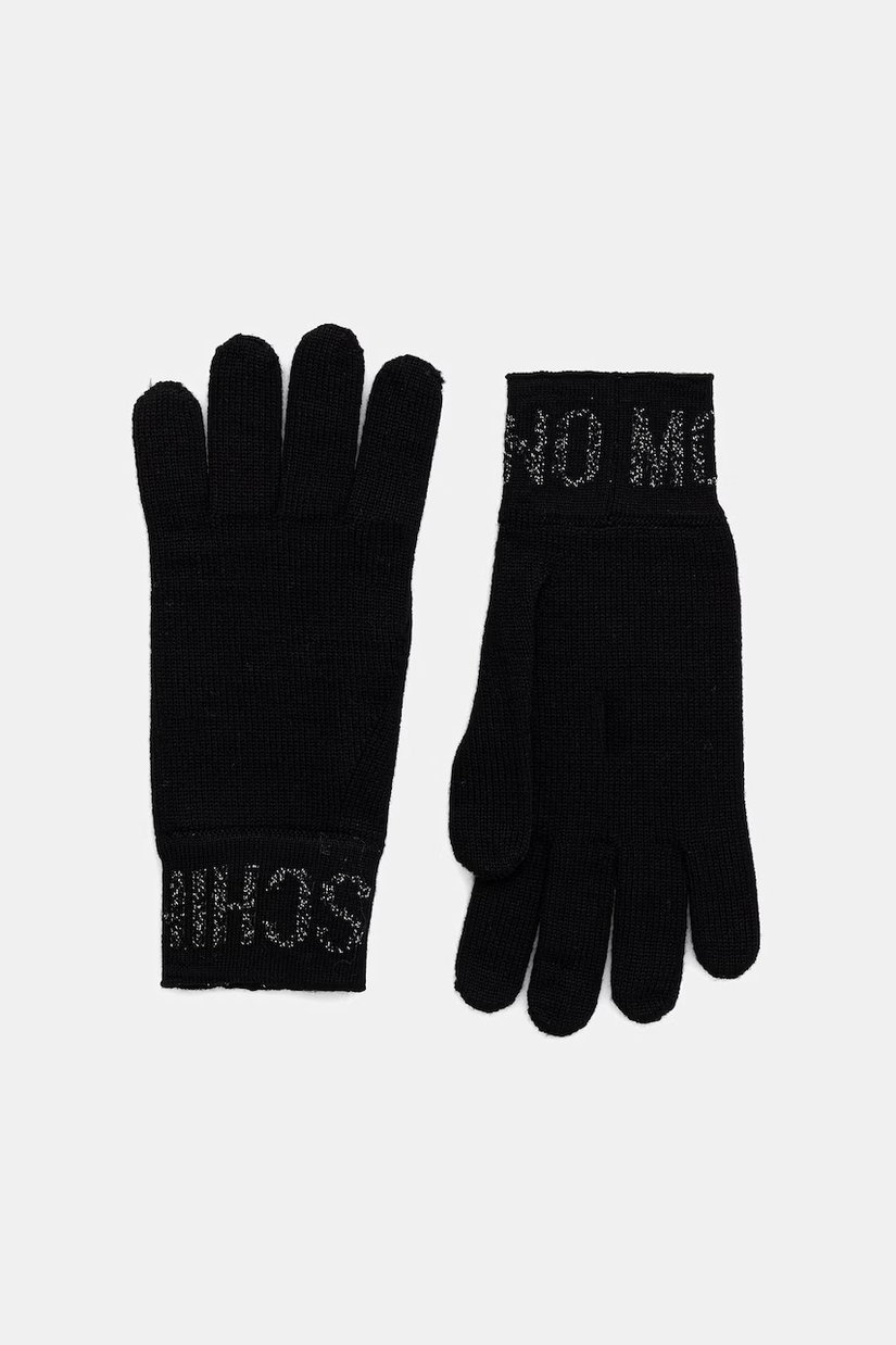 Moschino mănuși pentru femei cu lână