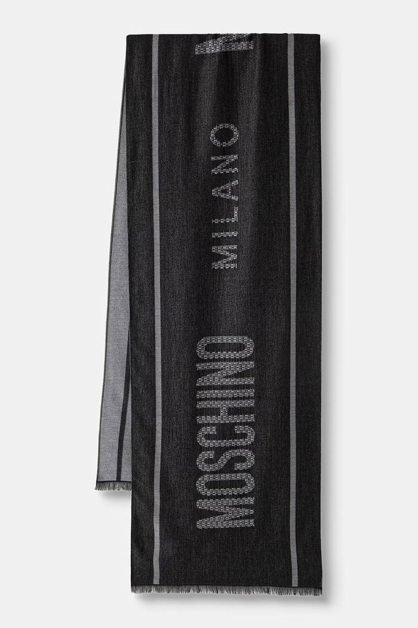 Moschino fular pentru bărbați cu lână