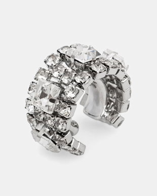 Patrizia Pepe ear cuff pentru femei din alamă cu zirconiu cubic