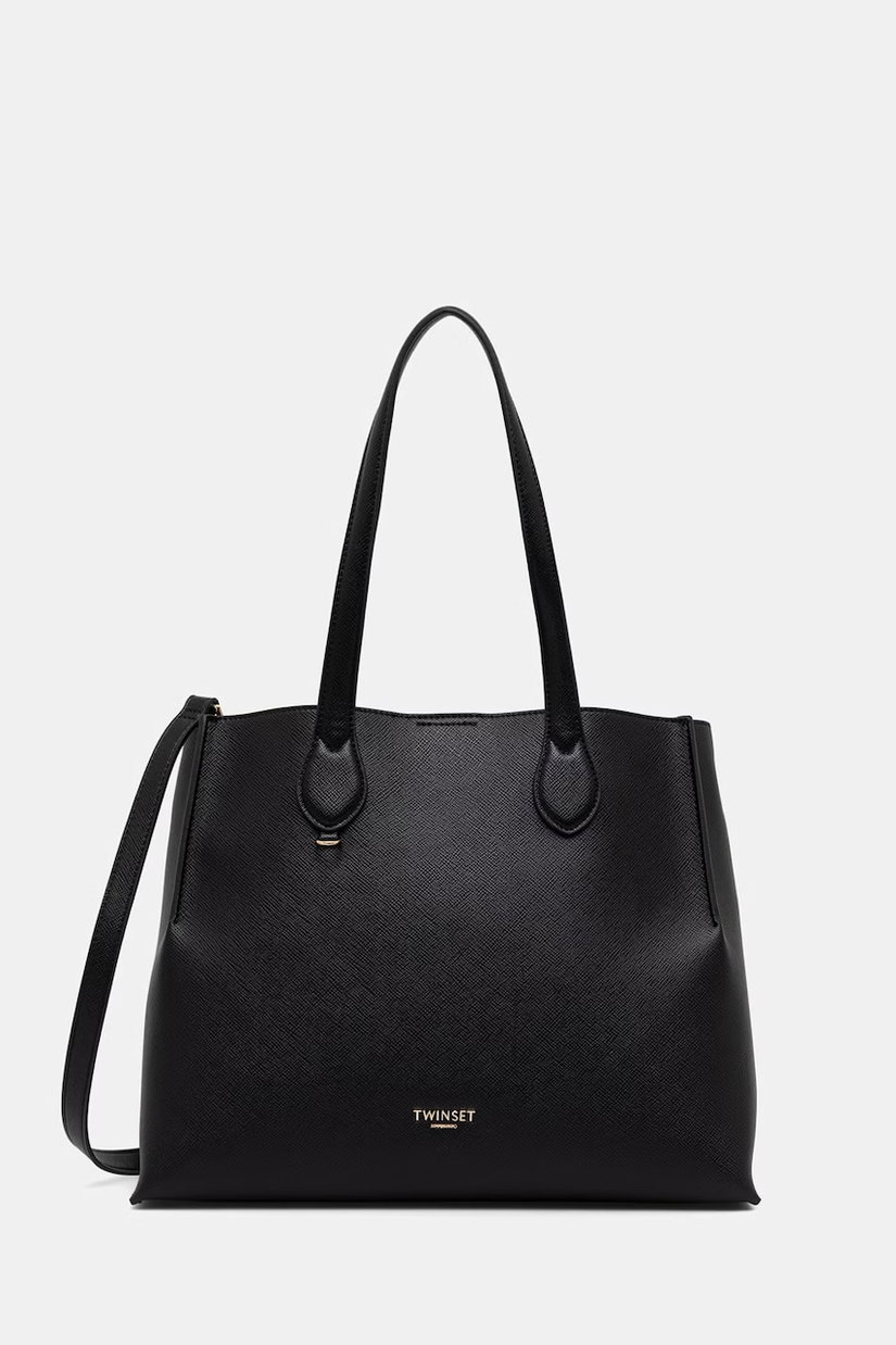 Twinset tote bag pentru femei cu imitație de piele