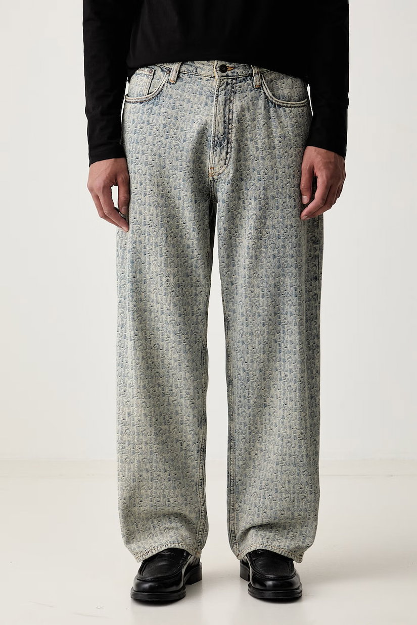 Emporio Armani blugi relaxed fit pentru bărbați