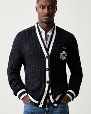 Guess cardigan pentru bărbați cu vâscoză ROBERT
