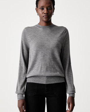 Victoria Beckham pulover pentru femei cu lână merino Austen