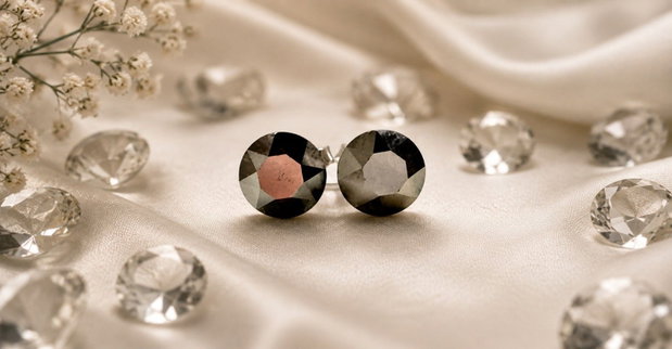 Cercei argint cu piatra Swarovski Chaton 7mm Metallic Gold