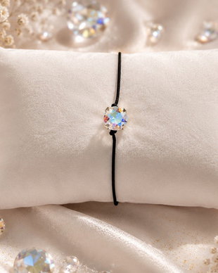 Bratara snur cu stras Swarovski Xirius 6mm Crystal AB