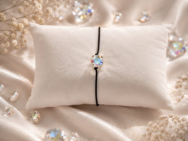 Bratara snur cu stras Swarovski Xirius 6mm Crystal AB