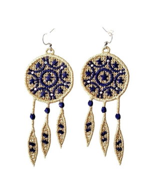 Cercei Dreamcatcher cu Cristale