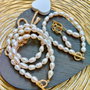 Set cadou perle de cultura albe calitate A plus