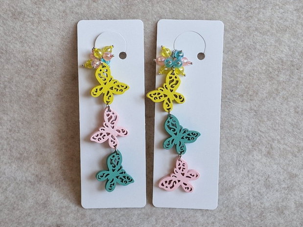 Breloc/Accesoriu fluturași colorați