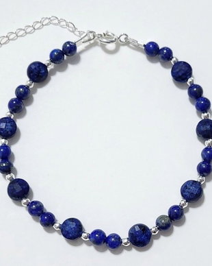 Bratara argint 925 cu lapis lazuli si hematit