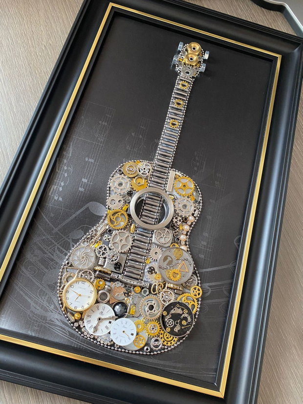 Chitara cod M 722・Cadouri Barbati・Decoratiune living・Decoratiune steampunk pentru el