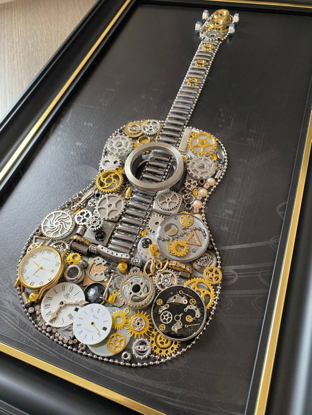 Chitara cod M 722・Cadouri Barbati・Decoratiune living・Decoratiune steampunk pentru el