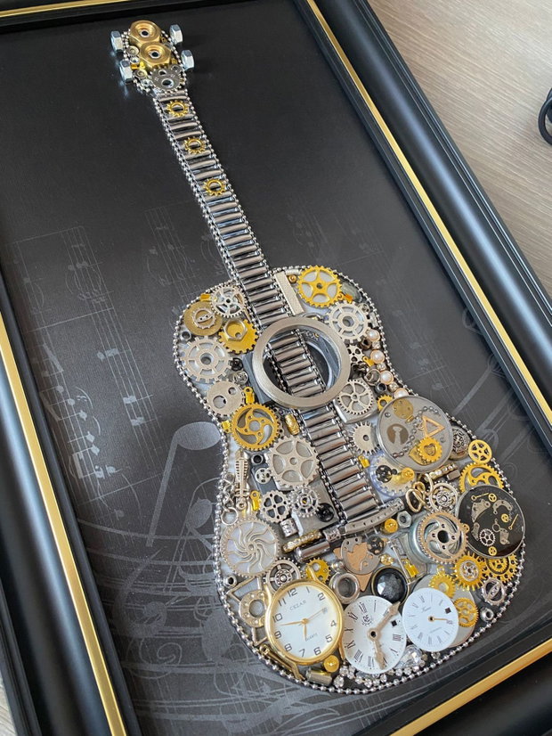 Chitara cod M 722・Cadouri Barbati・Decoratiune living・Decoratiune steampunk pentru el