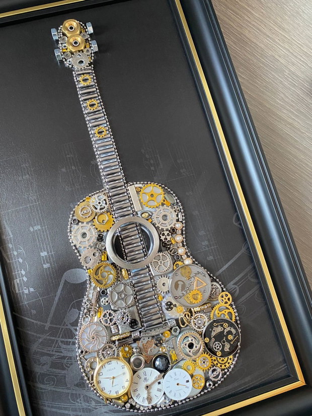 Chitara cod M 722・Cadouri Barbati・Decoratiune living・Decoratiune steampunk pentru el