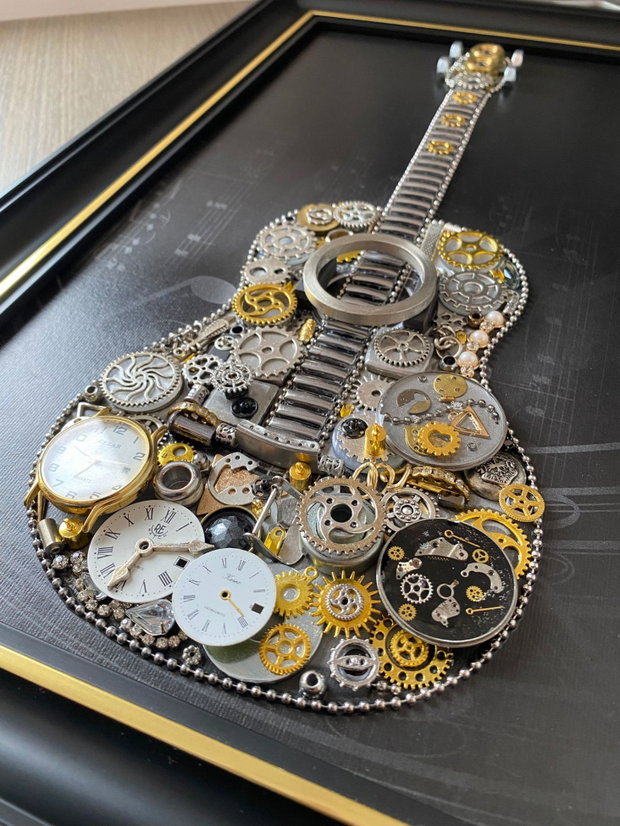 Chitara cod M 722・Cadouri Barbati・Decoratiune living・Decoratiune steampunk pentru el