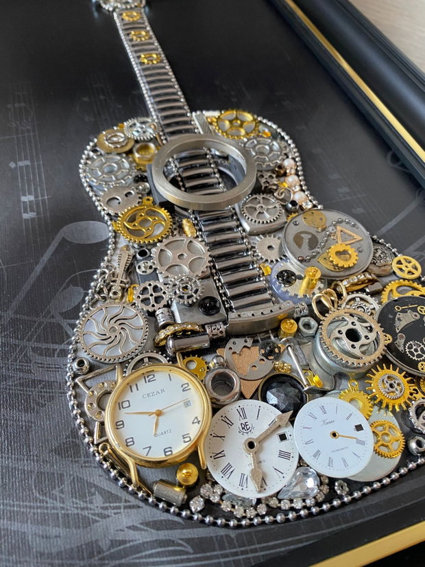 Chitara cod M 722・Cadouri Barbati・Decoratiune living・Decoratiune steampunk pentru el