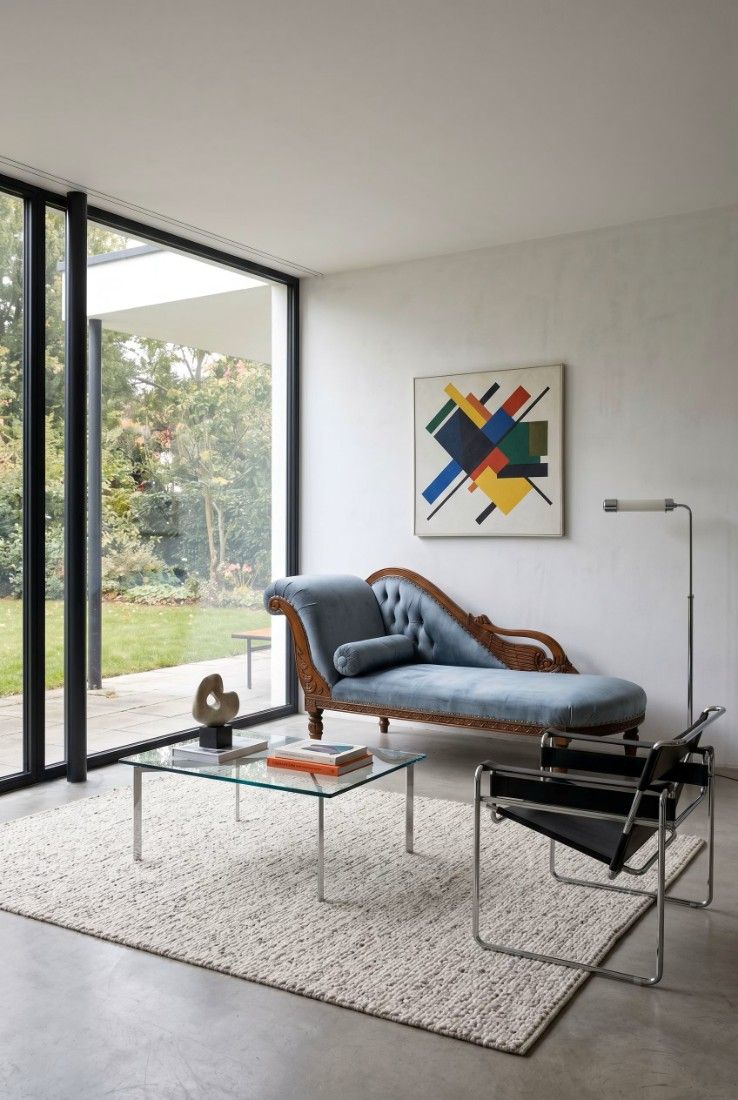 Sofa Empire din lemn mahon cu capete de lebede si tapiterie din catifea